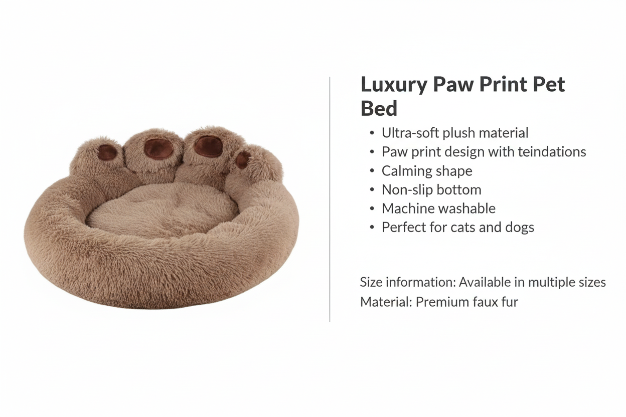 Arix™ Warm Fluffy Dog Bed