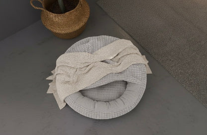 Arix™ Round Pet Bed with Blankets