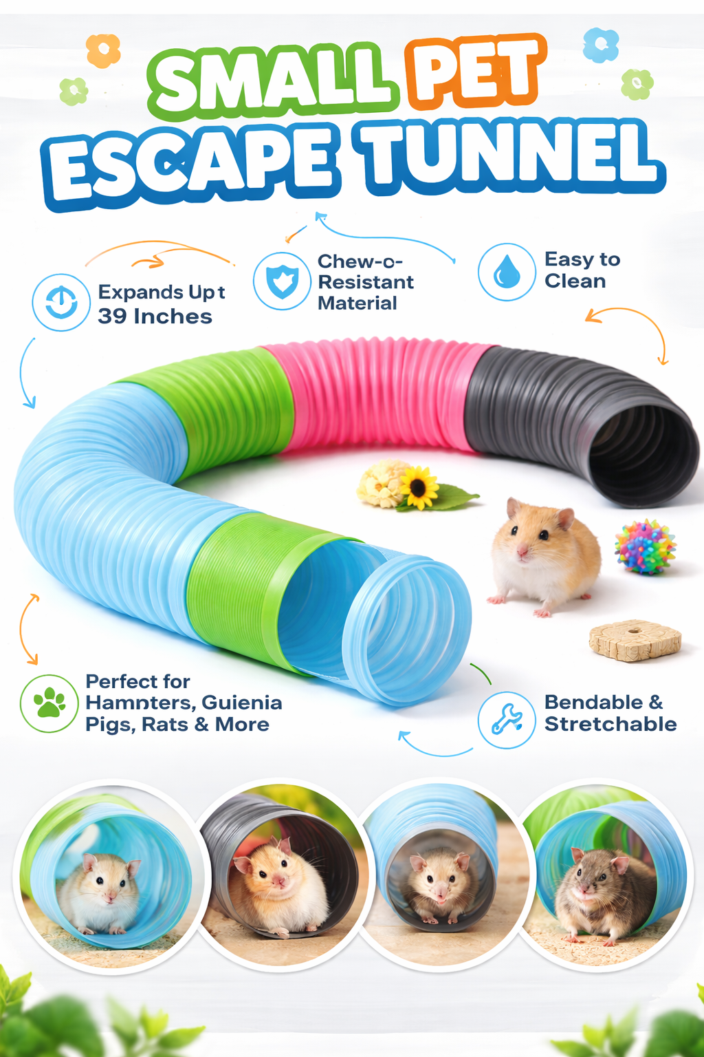Arix™ Small Pet Escape Tunnel