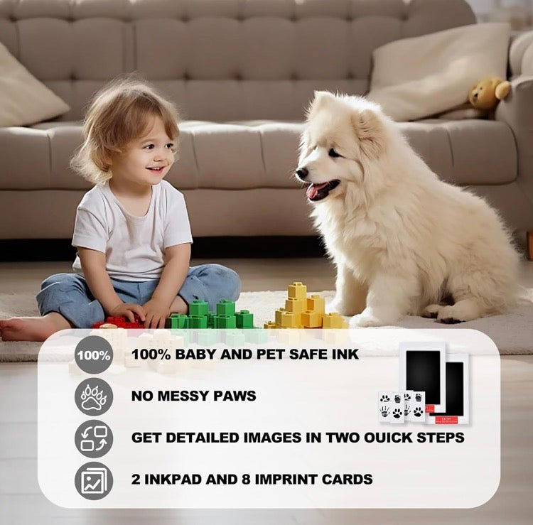 Arix™ Paw Print Clean Touch Ink Pad