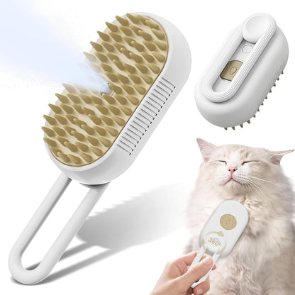 Arix ™  3 - 1 Steamy Pet Grooming Brush