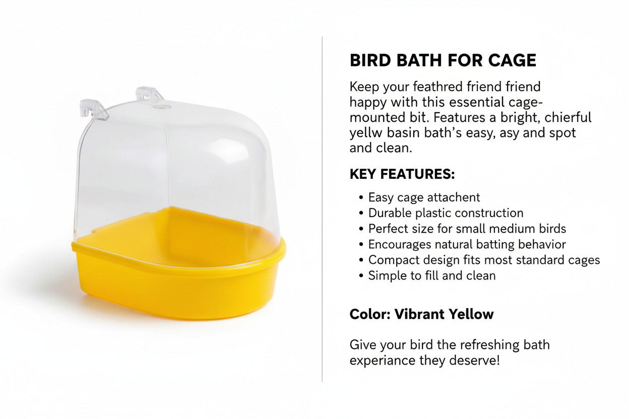 Arix™ Transparent Bird Bath Basin