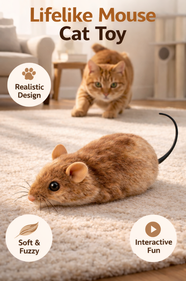 Arix™ Lifelike mouse toy